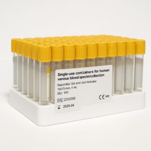 Bandeja de 100 tubos con gel separador